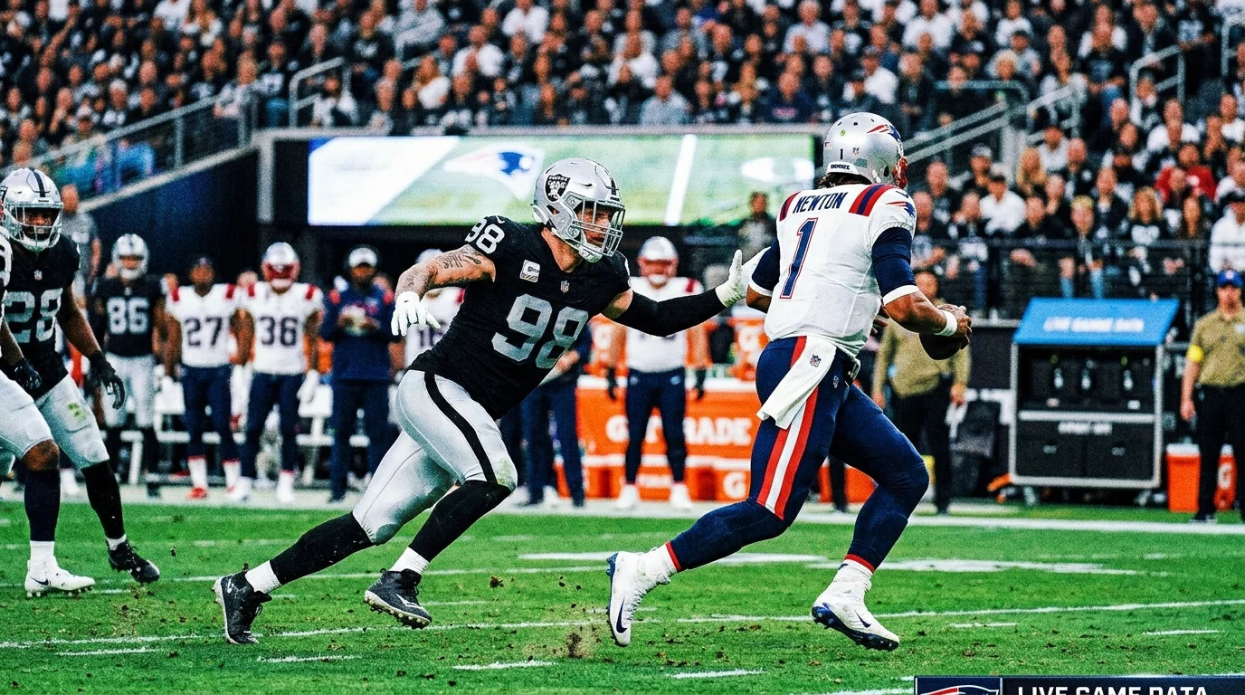 las vegas raiders vs new england patriots match player stats