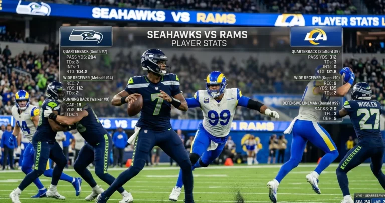 seahawks vs los angeles rams match player stats