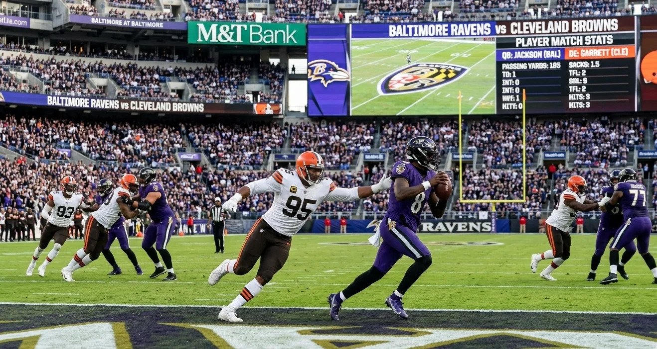 baltimore ravens vs cleveland browns match player stats