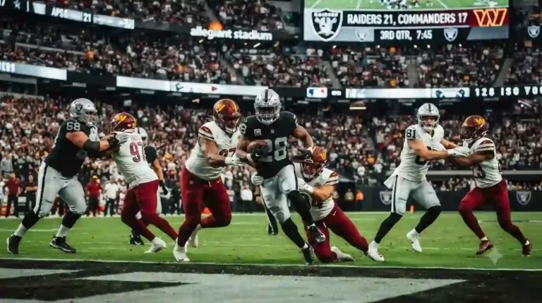 Las Vegas Raiders vs Washington Commanders Match Player Stats