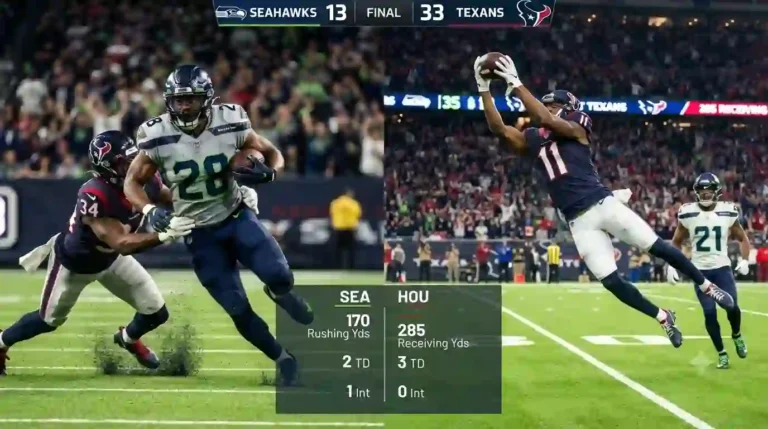 Texans vs Seahawks Match Player Stats