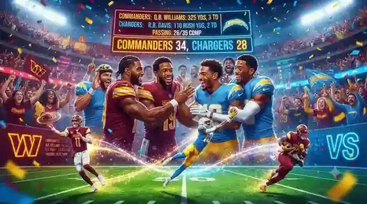 Washington Commanders vs Chargers Match Player Stats