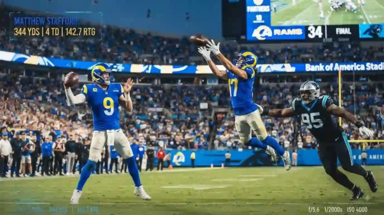 los angeles rams vs carolina panthers match player stats